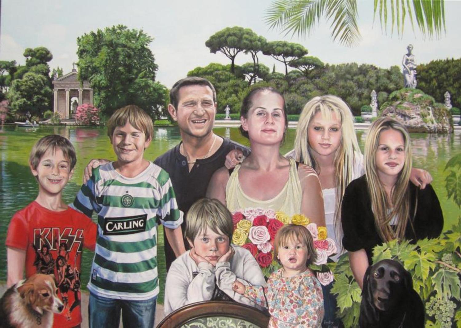 Portraits of Gerardo and his family